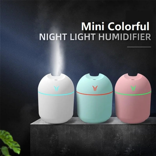 250ML USB Mini Air Humidifier For Home Car  LED Color Lamp!